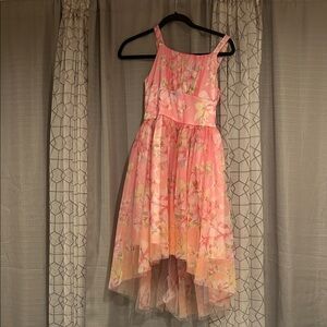 Zhenzi Pink Floral Kids Dress